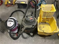 (2) Shop Vacuums & Mop Bucket