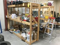 (2) Plywood/2x4 Shop Shelves, 72" T x 99" W