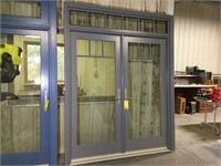 Marvin Aluminum Double French Door With Transom