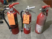 (3) Fire Extinguishers,