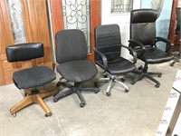 Group of (4) Assorted Office Chairs