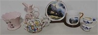 Misc antique creamers, sugar bowls & other