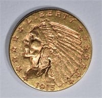 1915 $2.50 INDIAN GOLD CH BU