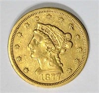 1877-S $2.50 GOLD LIBERTY,AU