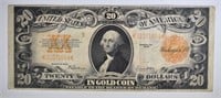 1922 $20.00 GOLD CERTIFICATE, VF