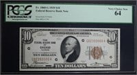1929 $10 FEDERAL RESERVE BANK NOTE FR.1860-G