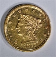 1877-S $2 1/2 GOLD LIBERTY HEAD  BU