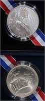 1991 USO & 2012 STAR SPANGLED BANNER UNC DOLLARS