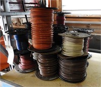 (18) rolls of miscellaneous gauge wire from