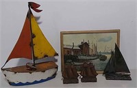 Assorted sailing related boat items