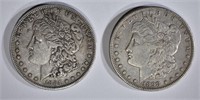 1884-S & 1898-S MORGAN DOLLARS XF