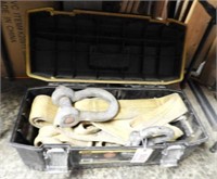Tool box full of heavy duty nylon tow ropes