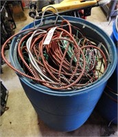 50 gallon barrel full of wire and conduit