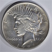 1921 PEACE DOLLAR AU/BU