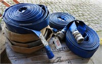 (5) rolls of waste water hose line/trash pump