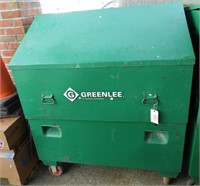 Greenlee slant top job site storage box