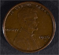 1926-S LINCOLN CENT, AU KEY DATE