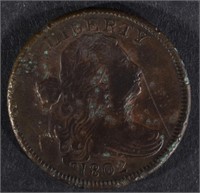 1802 LARGE CENT, XF pitted one sratch