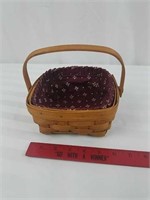 Small Longaberger basket with handle