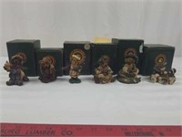 6 Boyd's Bears and Friends figurines