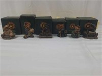 6 Boyd Bears and Friends figurines