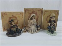 3 Yesterday's Child figurines Boyds collection LTD