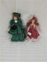 2 porcelain dolls, 1 from Anastasia Collection