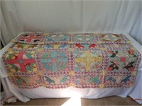 Colorful handmade quilt