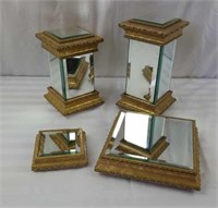 Gold & mirrored decorator items