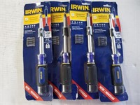 Lot of (4) Irwin Extendable screwdriver sets