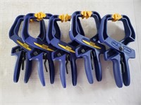 Lot of (5)  "4 Irwin quick grip clamps