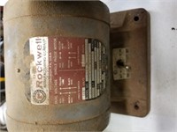 OLD ROCKWELL 7" BENCH GRINDER DOUBLE WHEEL