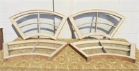 FOUR CURVED WINDOW PANELS