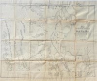 C. 1857 LITHOGRAPHIC MAP OF NORTH WEST CANADA