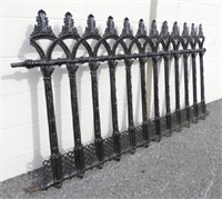 PART OF HIGH VICTORIAN CAST IRON FENCE