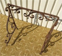 WROUGHT IRON CONSOLE TABLE FRAME