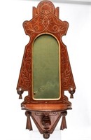 Victorian Eastlake Carved Walnut Candle Shelf