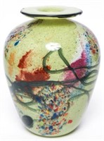 Contemporary Art Glass Hand-Blown Vase