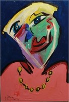 Peter Robert Keil "Cyndi Lauper" Oil on Canvas