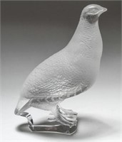 Lalique Crystal "Partridge" Figurine