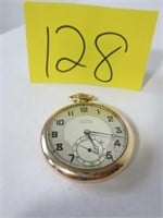 ILLINOIS STERLNG POCKET WATCH DOUBLE ROLLER