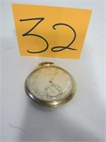 BULOVA POCKET WATCH 17 JEWELS UNADJUSTED (WORKS)