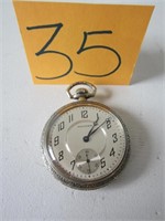 WALTHAM POCKET WATCH 7 JEWELS (WORKING)