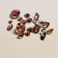 215F- multi-color tourmaline3.0ct gemstones $200