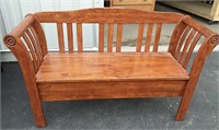 Deacon bench with storage 48x16x31"h