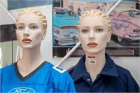 2 x Female Mannequins. outfits not included
