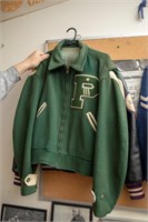 50's Letterman Jacket, Green