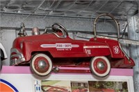 Fire Dept Pedal Car, Red