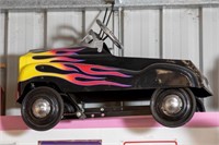 Hot Rod Flames Pedal Car, Black