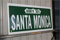 Hwy 101 Santa Monica Sign